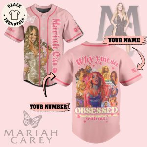 Philadelphia Mariah Carey Obsessed With Me Pink Design Baseball Jersey