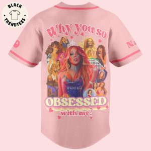 Philadelphia Mariah Carey Obsessed With Me Pink Design Baseball Jersey