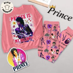 Prince Is My Valentine Pink Design Pajamas Set