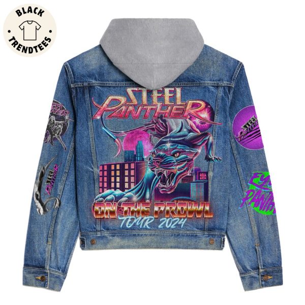 Steel Panther On The Prown Tour 2024 Hooded Denim Jacket