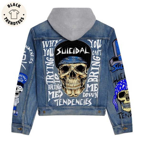 Suicidal Tendencies Skull Hooded Denim Jacket