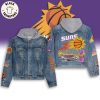 Sacramento King Hippos Mascot Hooded Denim Jacket