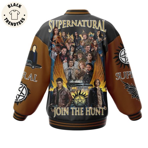 Supernatural Join The Hunt Logo Design Baseball Jacket