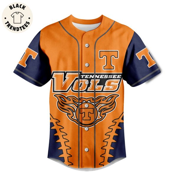 Tennessee Vols Go Yols Big Orange Country Mascot Design Baseball Jersey