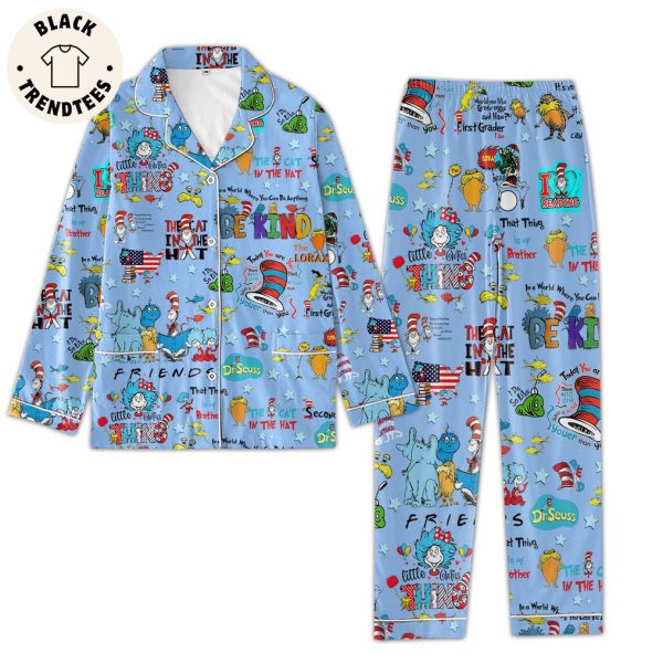 The Cat In The Hat Blue Design Pajamas Set