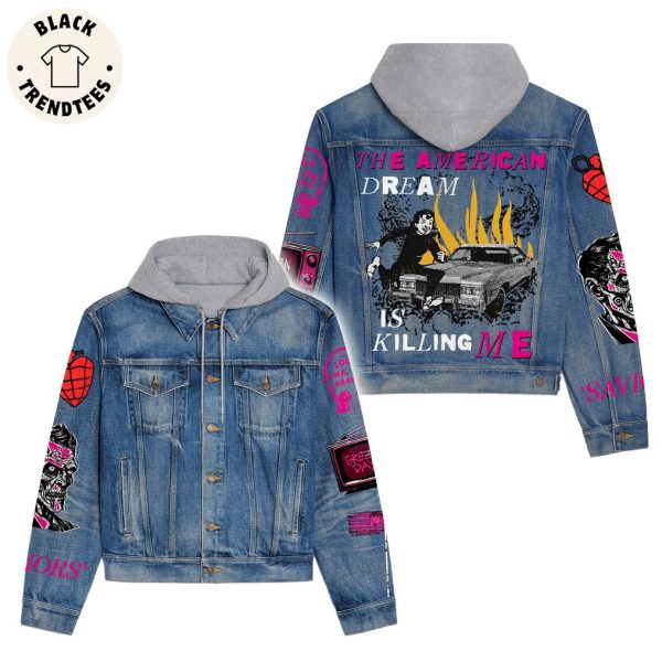 The Devil Wearsprada 2024 World Tour Design Skull  Hooded Denim Jacket