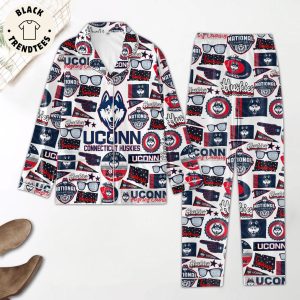 Uconn Connecticut Huskies Mascot Design Pajamas Set