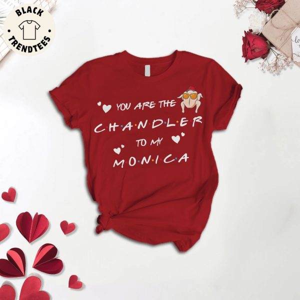 You Are The Chandler To My Monica Red Design Pajamas Set