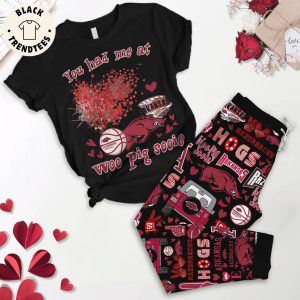 You Had Me At Woo Pig Sooie Arkansas Mascot Design Pajamas Set