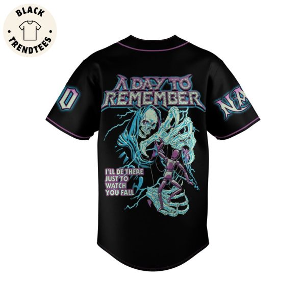 ADTR A Day To Remember Dont Push Me Baseball Jersey
