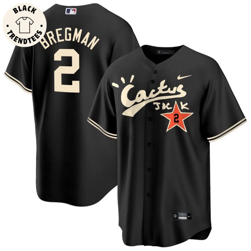 Alex Bregman Houston Astros Cactus Jack Baseball Jersey - Blacktrendtees