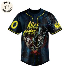 Alice Cooper Too Close For Comfort Baseball Jersey