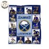 Boston Bruins Logo Ice Hockey Team Legends Blanket