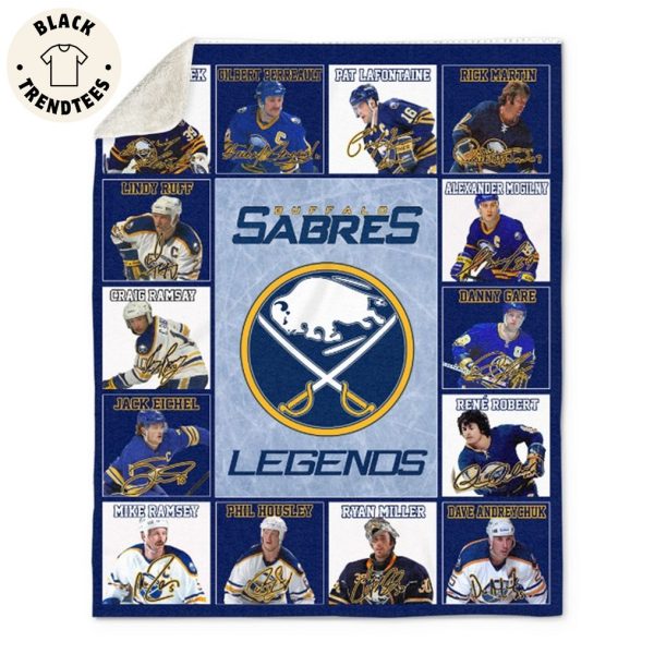 Buffalo Sabres Logo Ice Hockey Team Legends Blanket