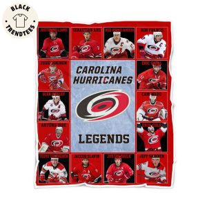 Carolina Hurricanes Logo Ice Hockey Team Legends Blanket