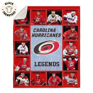 Carolina Hurricanes Logo Ice Hockey Team Legends Blanket