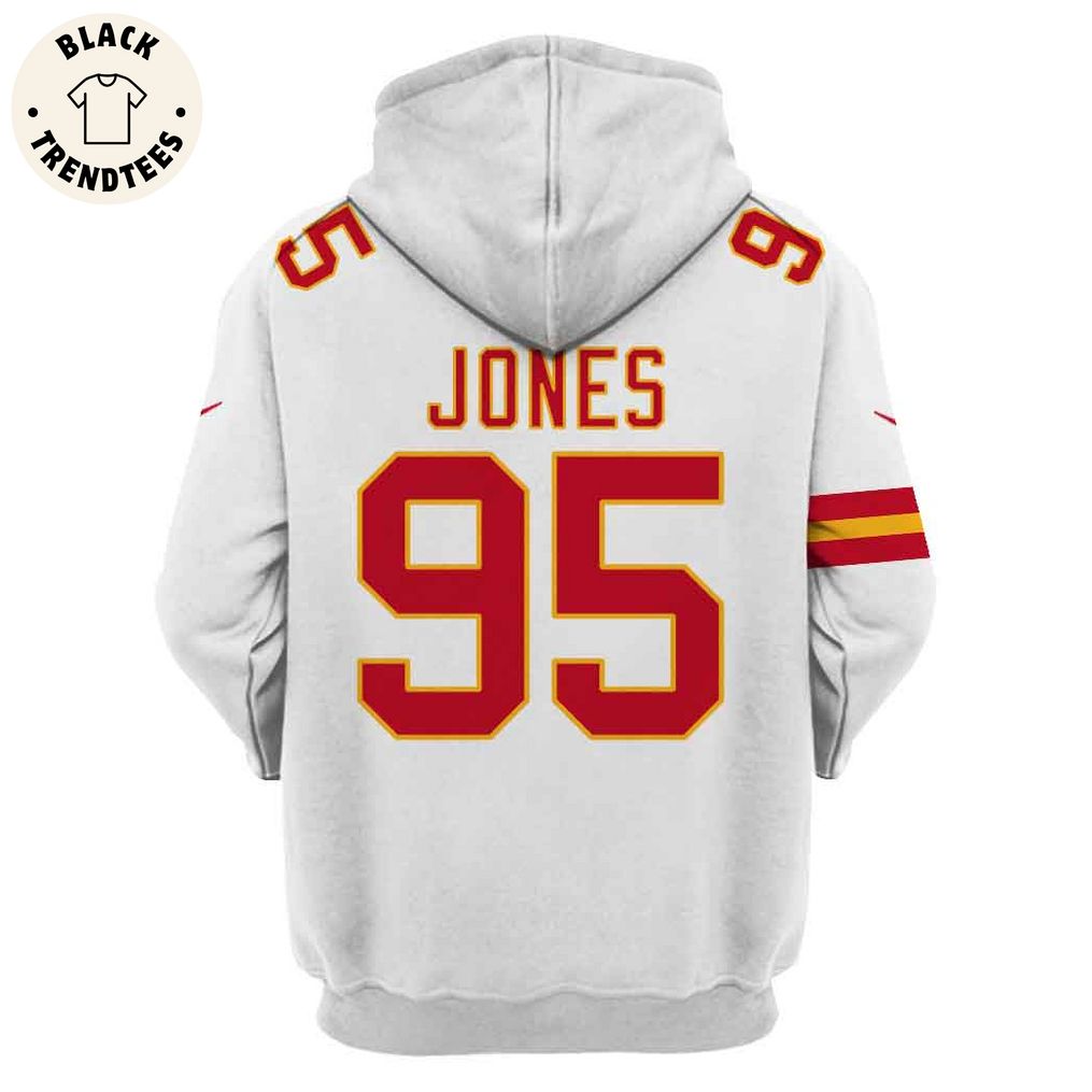 Chris Jones Kansas City Chiefs Super Bowl LVIII Limited Edition White Hoodie Jersey