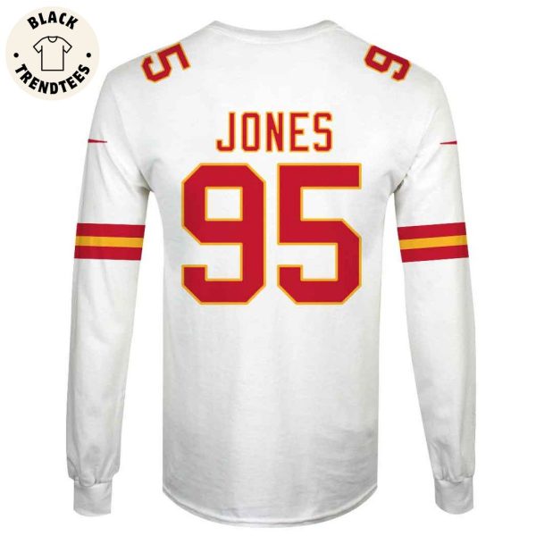 Chris Jones Kansas City Chiefs Super Bowl LVIII Limited Edition White Hoodie Jersey
