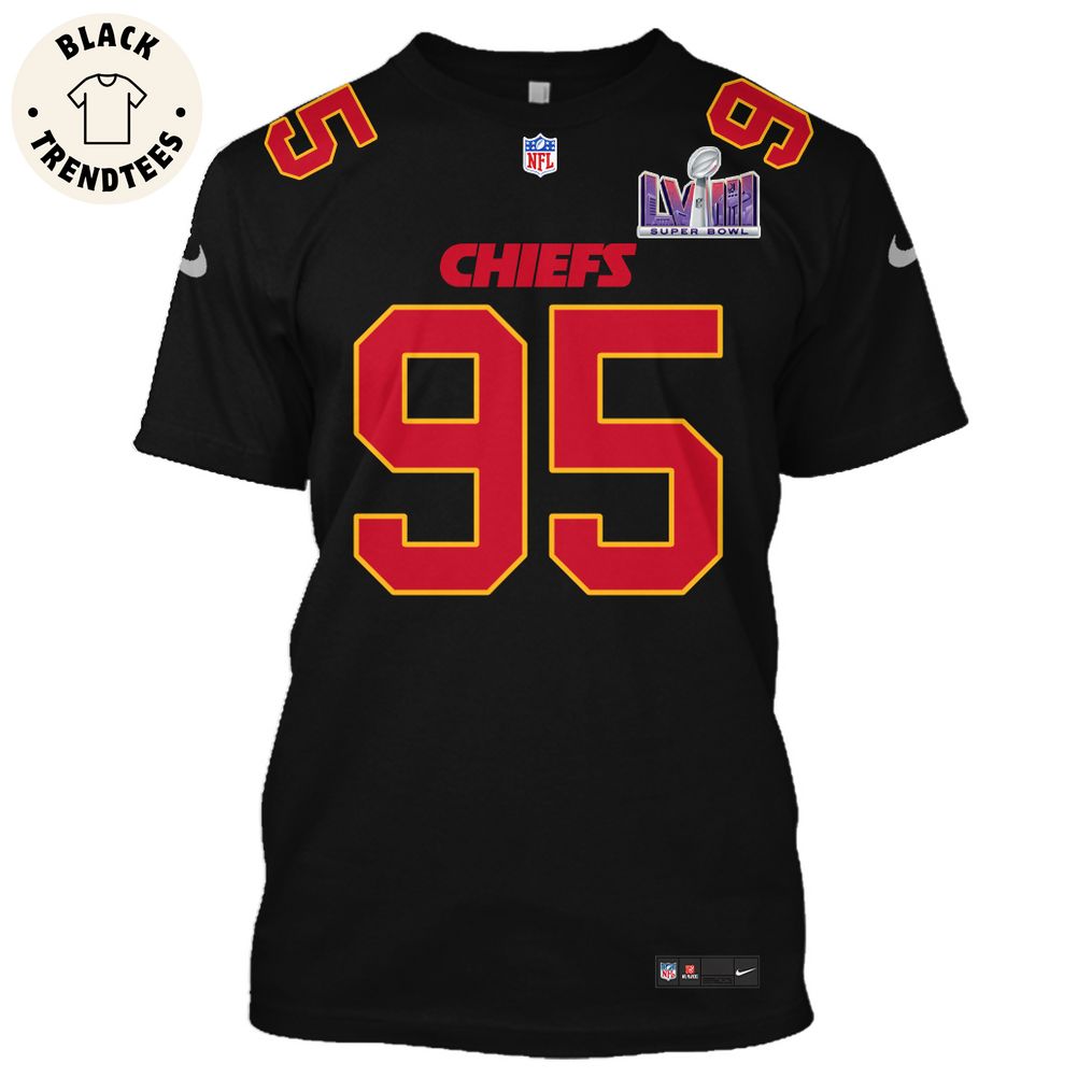 Chris Jones Kansas City Chiefs Super Bowl LVIII Limited Edition Black Hoodie Jersey