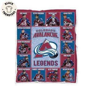 Colorado Avalanche Logo Ice Hockey Team Legends Blanket
