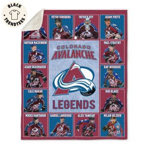 Colorado Avalanche Logo Ice Hockey Team Legends Blanket