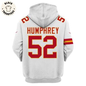 Creed Humphrey Kansas City Chiefs Super Bowl LVIII Limited Edition White Hoodie Jersey