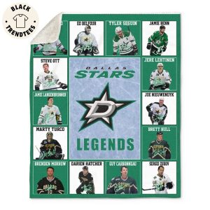 Dallas Stars Logo Ice Hockey Team Legends Blanket