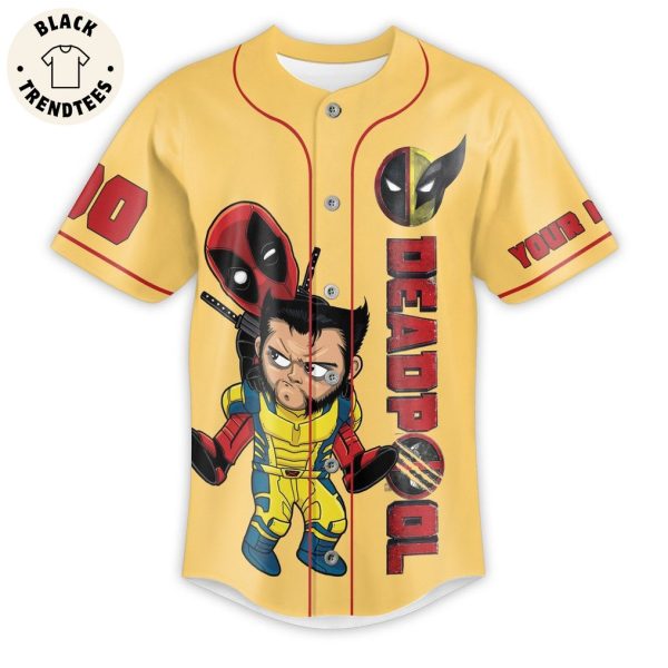 Deadpool & Wolverine Ryan Reynold And Hugh Jackman Signature He Not Coming Alone Baseball Jersey