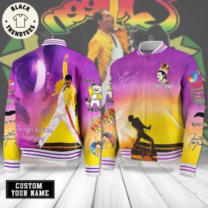 Freddie Mercury The Bigger The Betters In Everything Signature Baseball Jacket