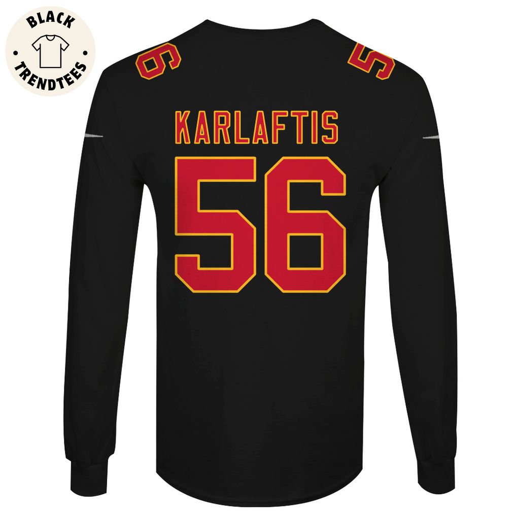 George Karlaftis Kansas City Chiefs Super Bowl LVIII Limited Edition Black Hoodie Jersey