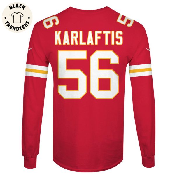 George Karlaftis Kansas City Chiefs Super Bowl LVIII Limited Edition Red Hoodie Jersey
