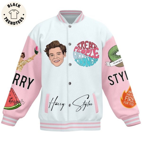 Harry Styles We Have Choice To Live Or To Exist Baseball Jacket