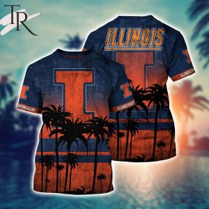 Illinois Fighting Illini Hawaii Shirt Short Style Hot Trending Summer 2024