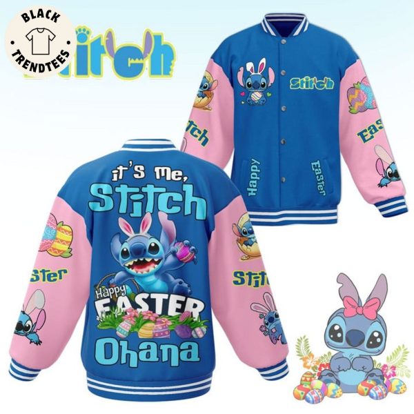 Its Me Stitch Happy Faster Ohana Baseball Jacket