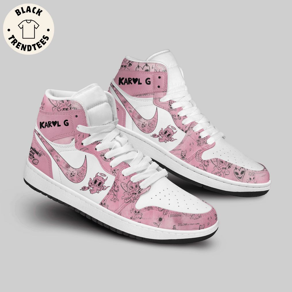 Karol Nike Pink White Design Air Jordan 1 High Top