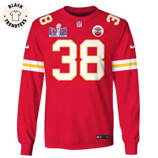 L’Jarius Sneed Kansas City Chiefs Super Bowl LVIII Limited Edition Red Hoodie Jersey
