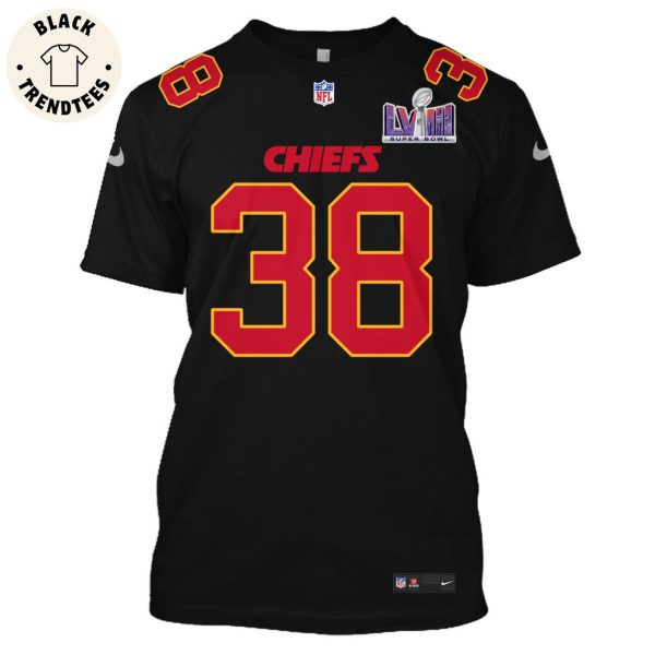 L’Jarius Sneed Kansas City Chiefs Super Bowl LVIII Limited Edition Black Hoodie Jersey