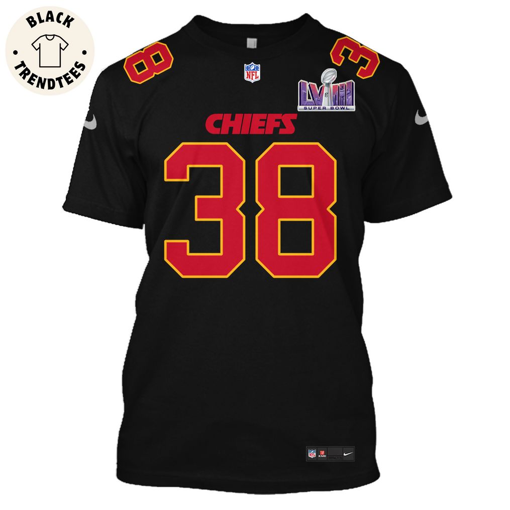 L'Jarius Sneed Kansas City Chiefs Super Bowl LVIII Limited Edition Black Hoodie Jersey