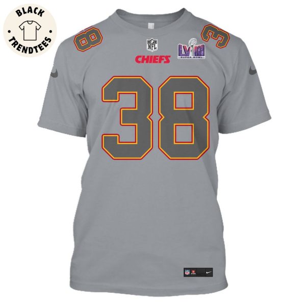 L’Jarius Sneed Kansas City Chiefs Super Bowl LVIII Limited Edition Grey Hoodie Jersey