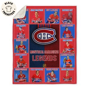 Montreal Canadiens Logo Ice Hockey Team Legends Blanket