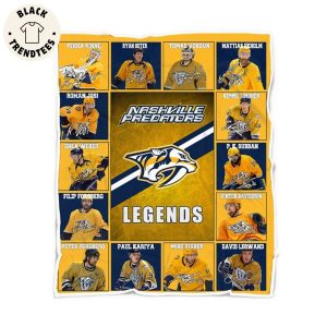 Nashville Predators Logo Ice Hockey Team Legends Blanket
