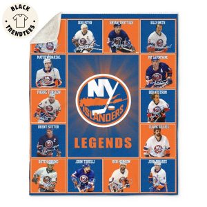 New York Islanders Logo Ice Hockey Team Legends Blanket