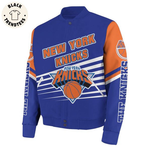 New York Knick Logo Forever Baseball Jacket