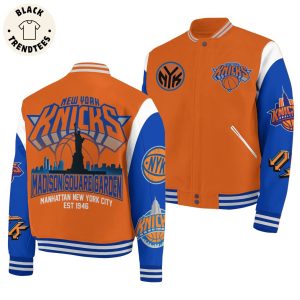 New York Knick Madison Square Garden Manhattan New York Baseball Jacket