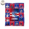 Ottawa Senators Logo Ice Hockey Team Legends Blanket