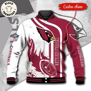 NFL Arizona Cardinals Custom Name Baseball Jacket