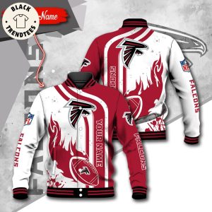 NFL Atlanta Falcons Custom Name Baseball Jacket