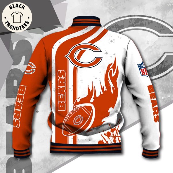 NFL Chicago Bears Logo Custom Name Baseball Jacket