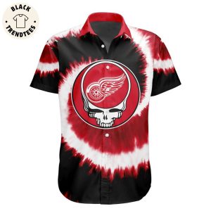NHL Detroit Red Wings Special Grateful Dead Tie-Dye Design Hawaiian Shirt