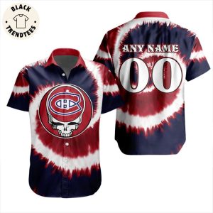 NHL Montreal Canadiens Special Grateful Dead Tie-Dye Design Hawaiian Shirt